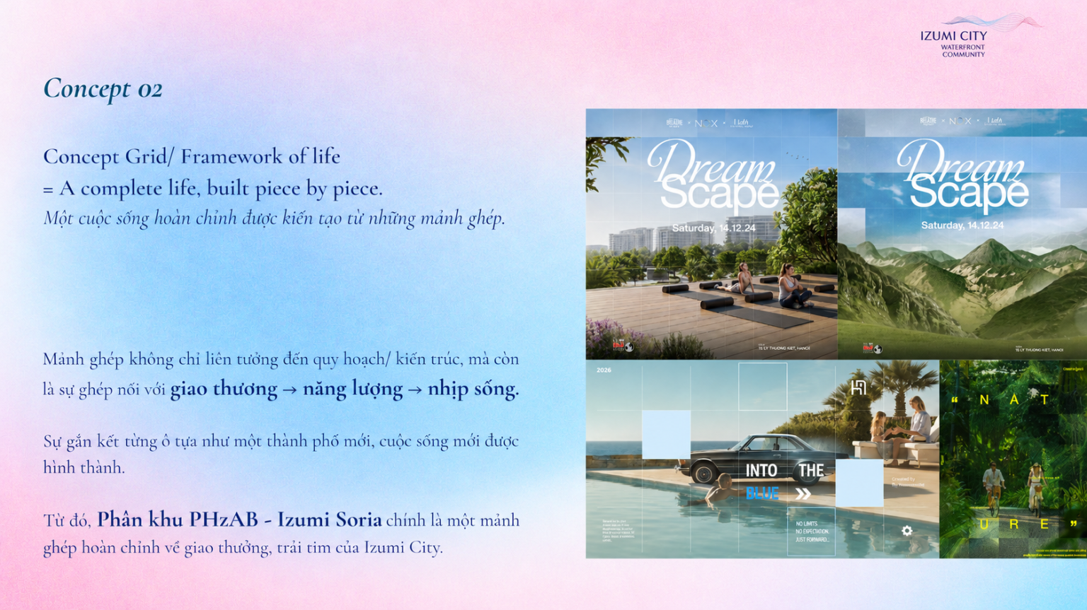 Pastel Izumi City Concept Grid